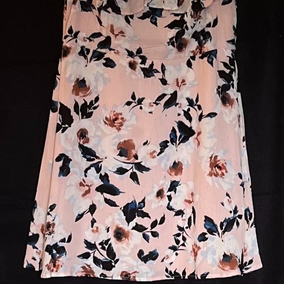 “Gypsies & Moondust’ Floral Adjustable Spaghetti Strap/Cap Sleeve Dress Size XL - Picture 2 of 8